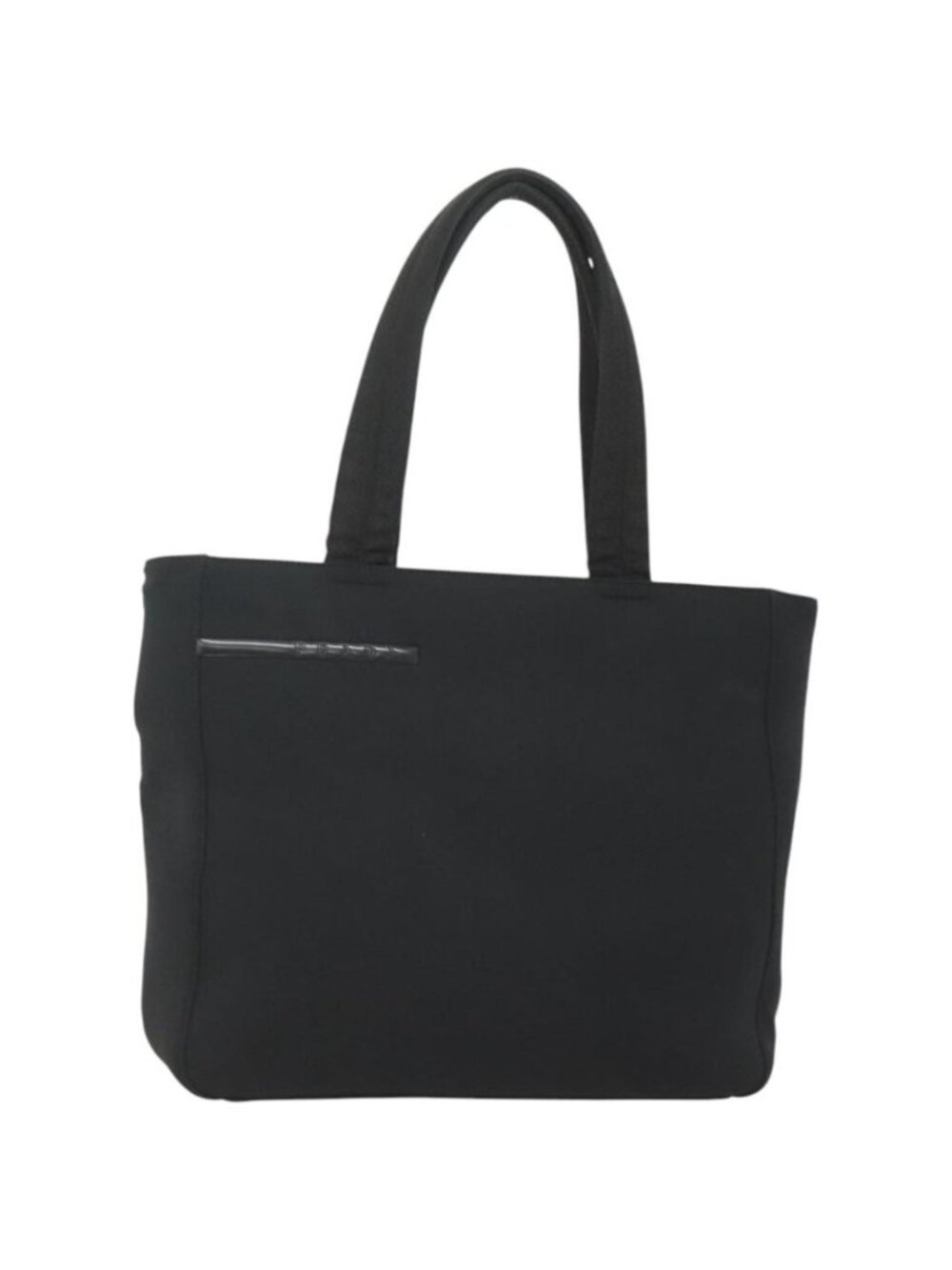 PRADA Sports Tote Bag Canvas Black Silver